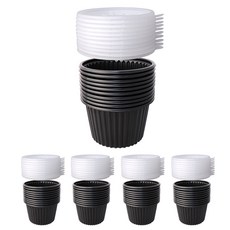 Bloom at home 105pi PP 飯碗 湯碗 配菜盒 黑色 大 50入 + 蓋子 50入 組, 1套, 100入