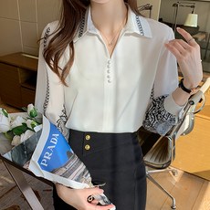 포플러앤씨 리블즈 블라우스 P24SPBL122804