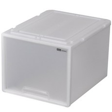 moresystems 系統大型塑膠抽屜收納櫃 1入, 1個, 白色