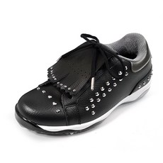 mnx15 女款經典可拆卸流蘇點綴鉚釘裝飾增高牛皮鞋釘高爾夫球鞋 MG030 + 鞋釘3入 + 替換板手