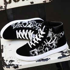 ULTRAFASHION 混沌圖騰圖案高筒運動鞋