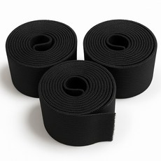 앙플러스 기본형 수예용 고무밴드 35mm, 블랙, 3개