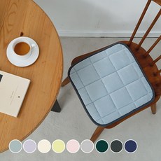 韓國 amante Soulmate 法蘭絨超細纖維絎縫坐墊, 柔藍色