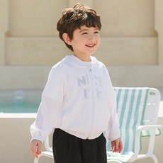 OWLEYBARN 兒童夏季涼感針織連帽拉鍊外套