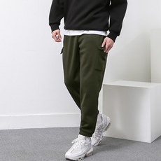 OVERNINE 檀君 男款 刷毛內裡 工裝口袋 束口慢跑褲