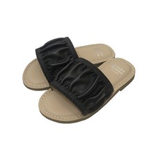 Bimbo Bimba 孩童皺褶緞帶拖鞋