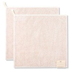 VORYHOME 超細纖維毛巾 31.5cm 2入, 象牙, 2個