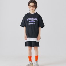 바브키즈 주니어 아동용 미시간 상하의 세트