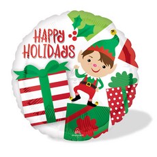 anagram Happy Holiday 可愛精靈氣球 45cm, 單一顏色, 5個