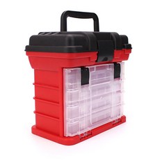 4層釣魚工具箱 JY215, 紅色的