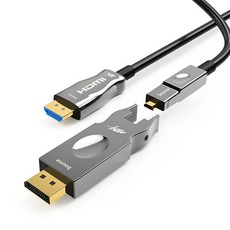 MYBESTFRIEND 混合式 DP TO HDMI 2.0 AOC DP接頭可分離式光纖線 MBF-DPHAOC50, 1個, 50m