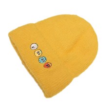 NAYASTYLE 男女通用運動防寒毛帽 DJBG-79-1, 黃色, 1個