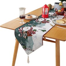 Block Mart 聖誕桌旗, 35 x 260 cm, 1個, 雪人