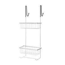nova living 不鏽鋼多功能壁掛式浴室置物架 2層, 1個, 混色