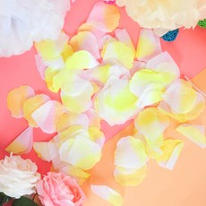 PARTYSHOW 花灑婚禮攝影花瓣人造花 1000片, 黃色, 1個