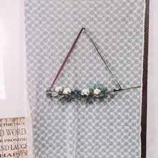 Cosette Winter Interior Walteco Cotton Cotton 人造乾花花環 DIY 套組, 棕色的