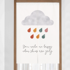 Lilypick 可愛遮擋隔斷風格門簾, 雨雲