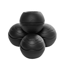 체어서퍼 코트핏 의자 발커버 타입2 4p, 뉴블랙, 1세트