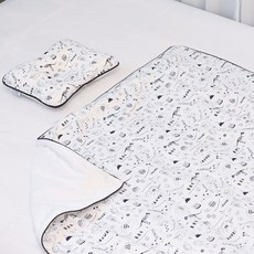 아띠블랑 아동용 짱구베개 + 블랭킷 세트, 디노월드