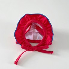 Grooming Dog 寵物荷葉邊帽式狗基尼泳帽, 粉紅色