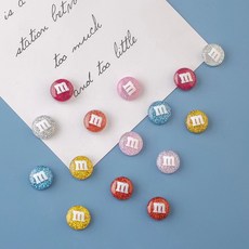 Lovely Farm 閃亮 M&M's 冰箱磁鐵 10入, 隨機出貨