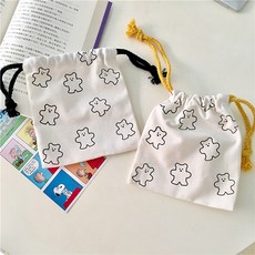 果凍熊圖案束口袋 2入組合