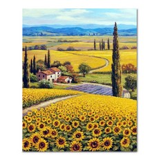 ADICO DIY 繪畫向日葵平原 PL87 40 x 50cm, 混色