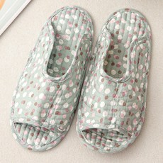 아리코 여성용 퀼트면 워셔블 거실화, 타입E, 1개