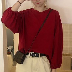 랜턴 슬리브 긴팔 임산부 티셔츠