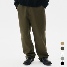 트래드클럽 남성용 트루 헤비웨이트 치노 와이드 면 바지 팬츠