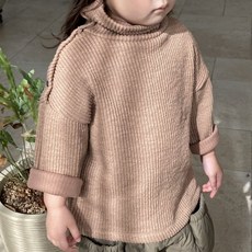 Dyang兒童款雙面針織高領