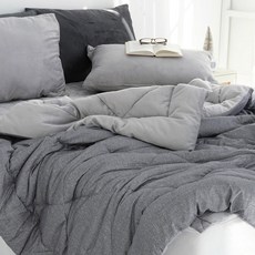 SCOHome 韓國製造 雙面自體發熱超細纖維鋪棉被, 灰色