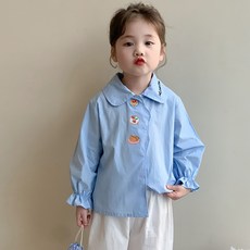Starbean 女童迷你甜點翻領長袖襯衫