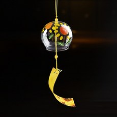 Roats 日式風鈴 6*7cm 2入, 黃色