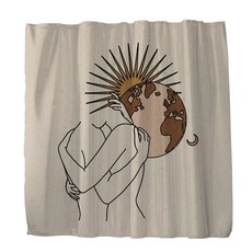 摩登橘 浴簾 TYPE 5 120 x 180 cm, 1個, TYPE5