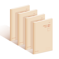 Monogram Just 10 Minutes 手帳 1個月 4入 MG-0002, 甜美棕, 1套