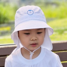 Monsieur 兒童夏日小熊遮陽漁夫帽