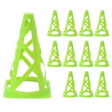 Hisplan 足球彩色角錐, 綠色, 12個
