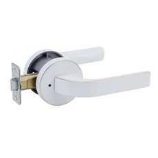 Kakao按鈕型門把手 白色+金色, 1個