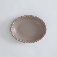 ERATO Oblong 橢圓盤, 奶茶色, 1個
