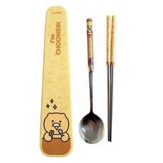 LILFANT KAKAO FRIENDS 印花孩童餐具組 M號, 混色, 餐具盒+湯匙+筷子, 1組