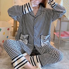 Estella格紋孕婦睡衣套裝 PJM306