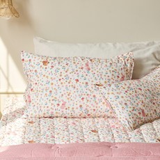 Modern House 花園兔子莫代爾枕頭套, 象牙白