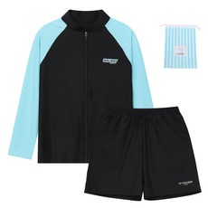 ST.HOLIDAY 拉鍊防磨衣 + 海灘褲 + 海灘包套組 C255-02