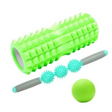 The Open瑜珈普拉提按摩滾輪 YT_RE148, 綠色