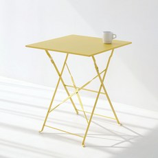 마켓비 MOLTON 빈티지테이블 6060 WFT044, 옐로우