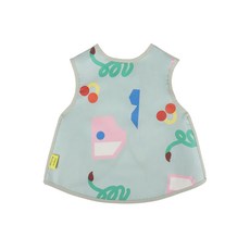 율그란 아트플레이 방수 턱받이, 민트, 1개, 1매