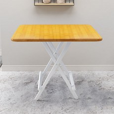 따니네 모던 접이식 테이블 ZZ014 70 x 70 x 75 cm, 옐로우
