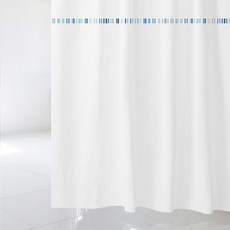 北歐風格浴簾 sc867+塑膠掛鉤 12入+窗簾掛桿 白色, 混色