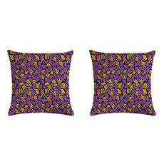 鋸齒義大利麵幾何極簡圖案抱枕套 2入